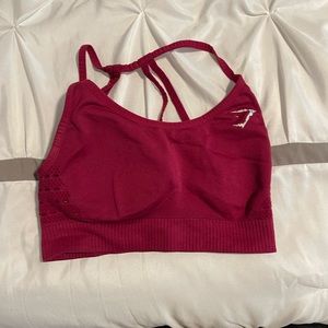 Gymshark raspberry color sports bra size m